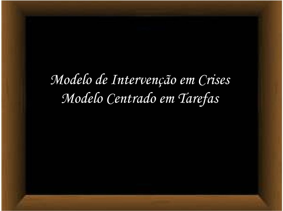 Crises, Modelo