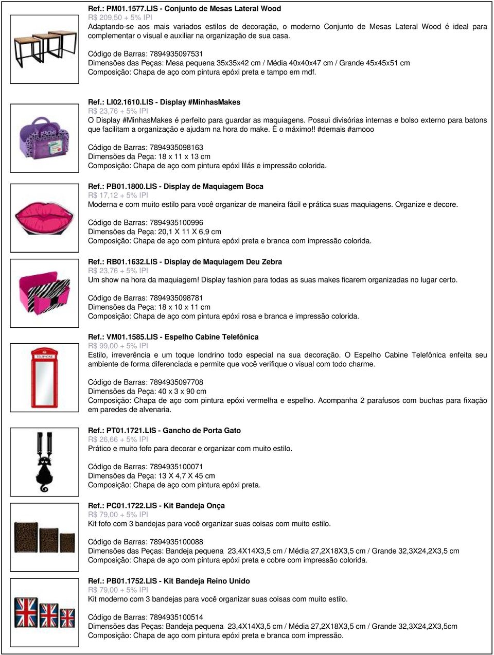 organização de sua casa.