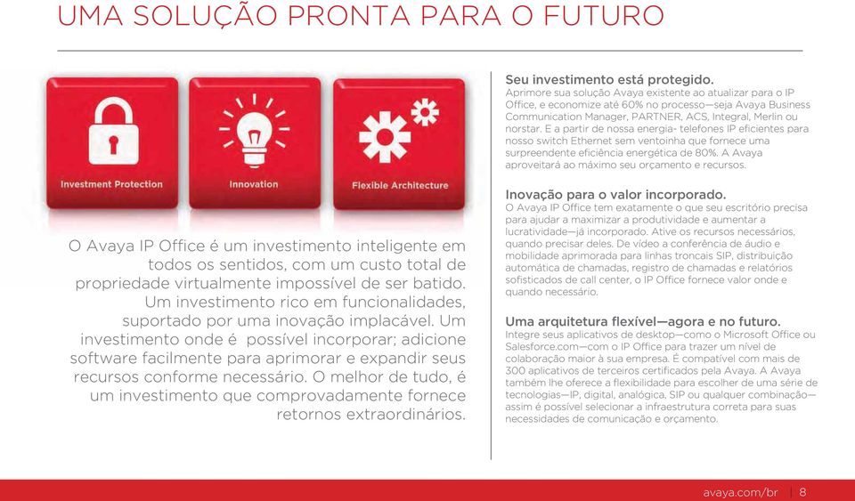 E a partir de nossa energia- telefones IP eficientes para nosso switch Ethernet sem ventoinha que fornece uma surpreendente eficiência energética de 80%.