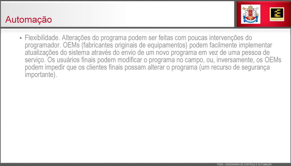 envio de um novo programa em vez de uma pessoa de serviço.