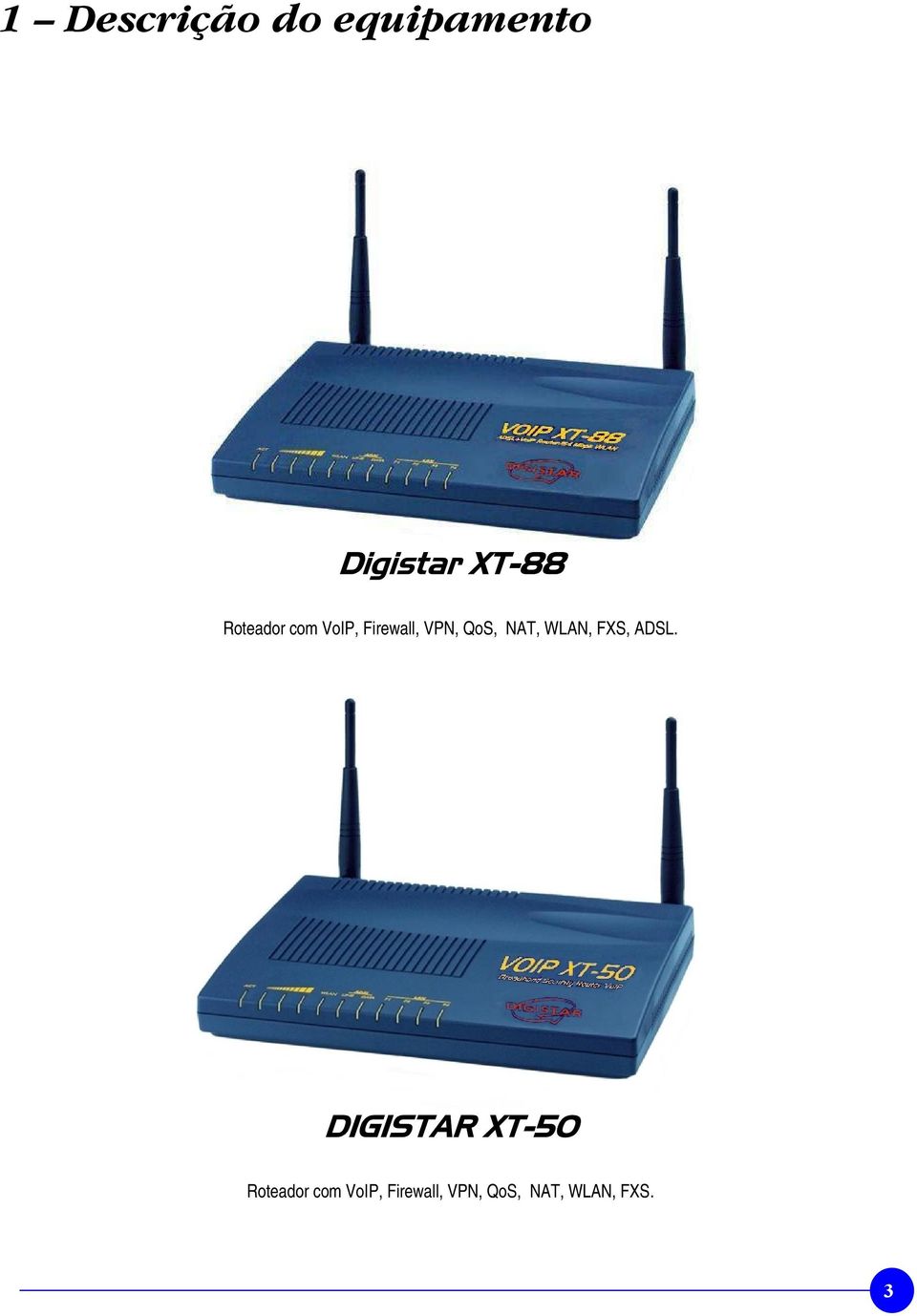 WLAN, FXS, ADSL. DIGISTAR XT-50  WLAN, FXS.