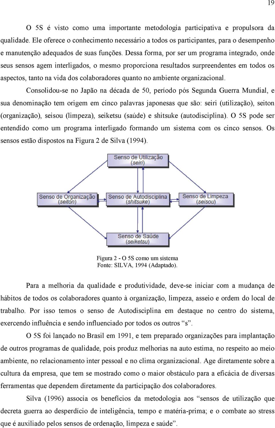 Dessa forma, por ser um programa integrado, onde seus sensos agem interligados, o mesmo proporciona resultados surpreendentes em todos os aspectos, tanto na vida dos colaboradores quanto no ambiente