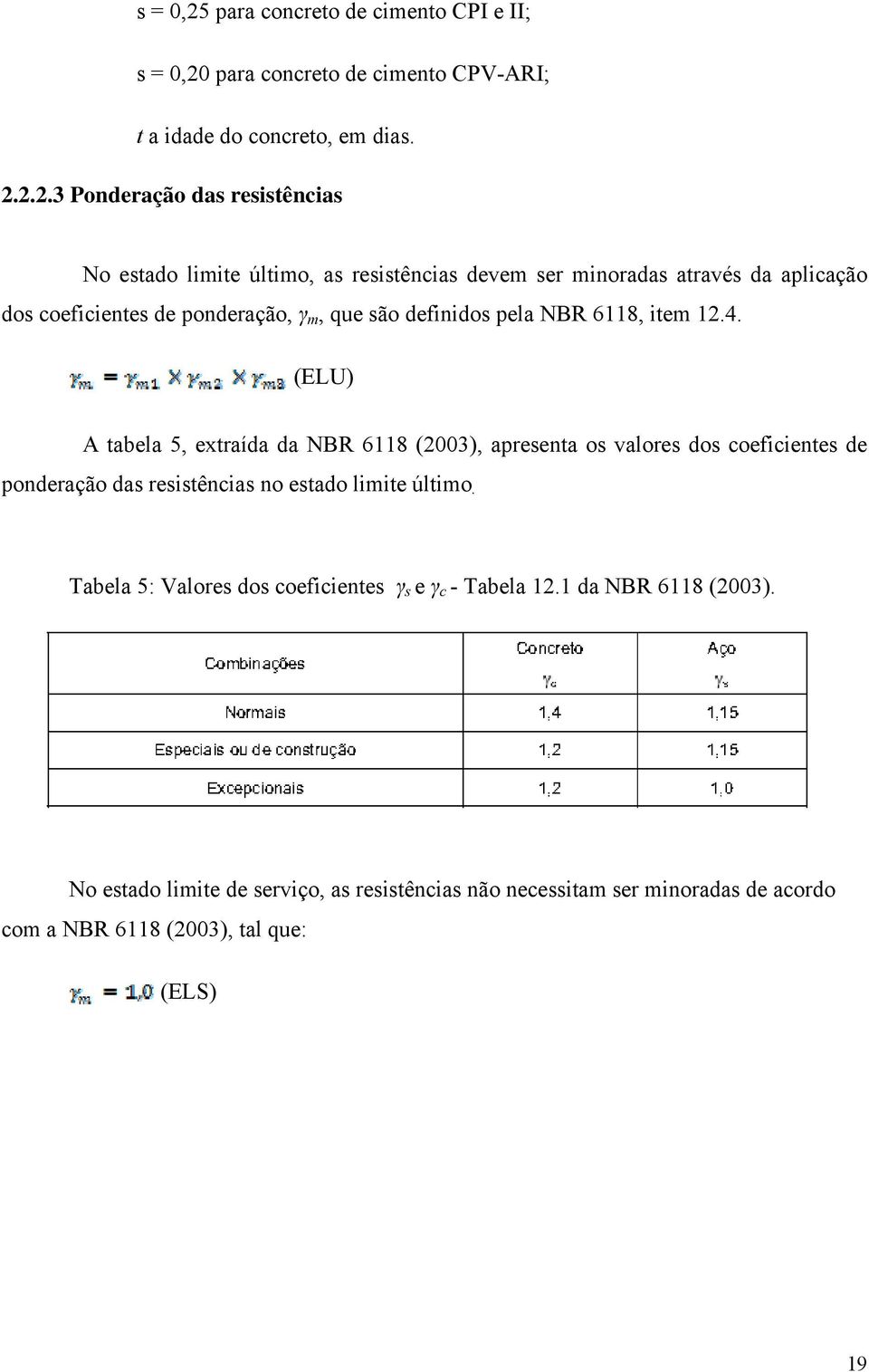 para concreto de cimento CPV-ARI; t a idade do concreto, em dias. 2.