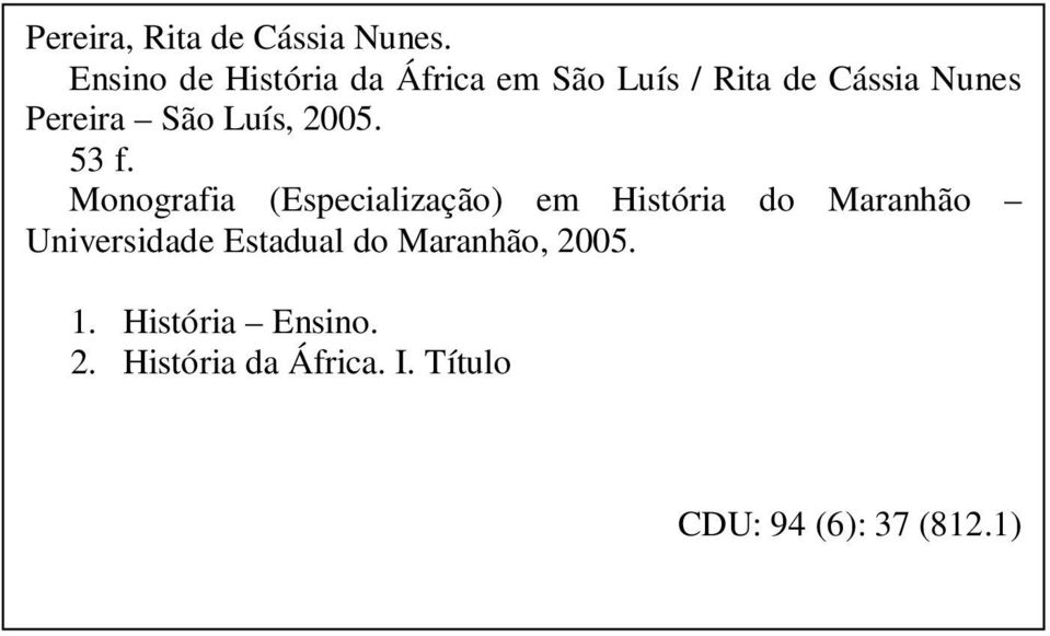 São Luís, 2005. 53 f.