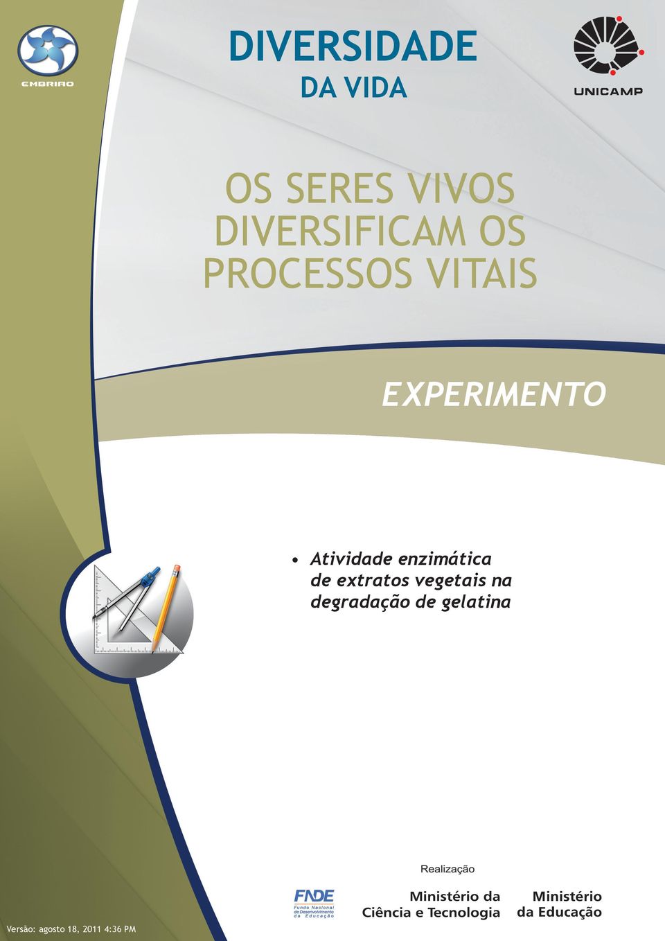 EXPERIMENTO Atividade enzimática de