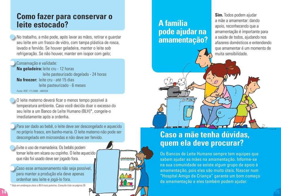 Se não houver, manter em isopor com gelo; Conservação e validade: Na geladeira: leite cru - 12 horas leite pasteurizado degelado - 24 horas No freezer: leite cru - até 15 dias leite pasteurizado - 6