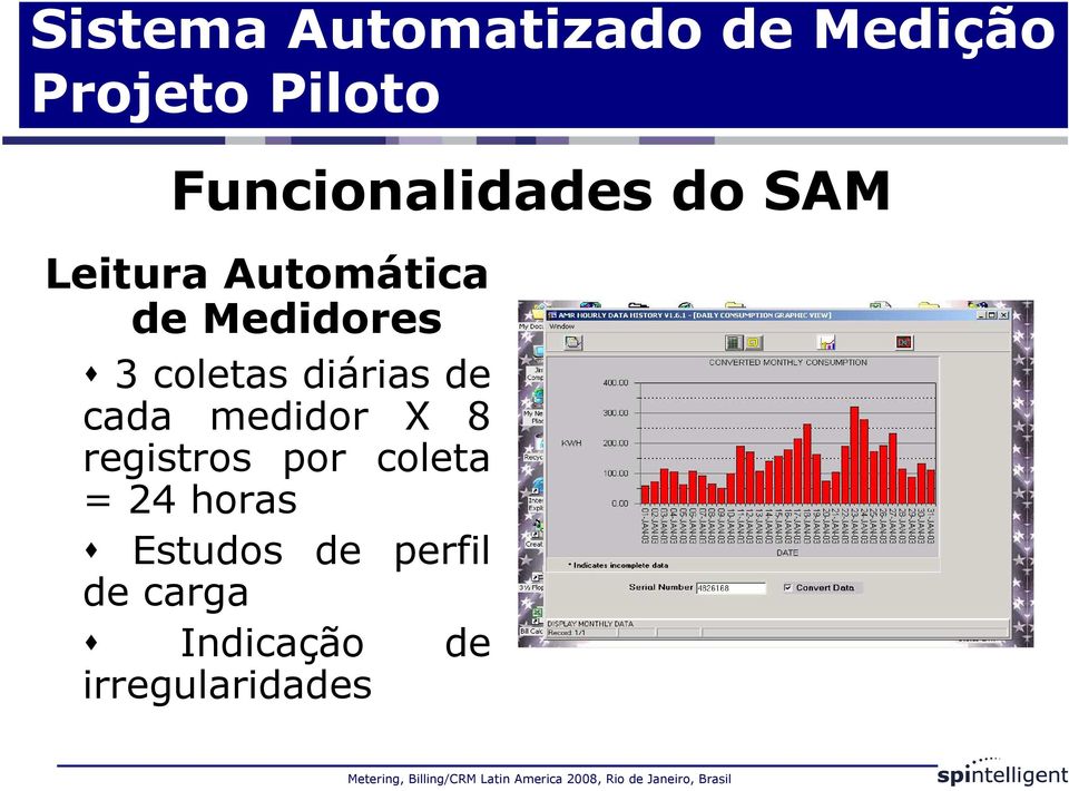 cada medidor X 8 registros por coleta = 24 horas