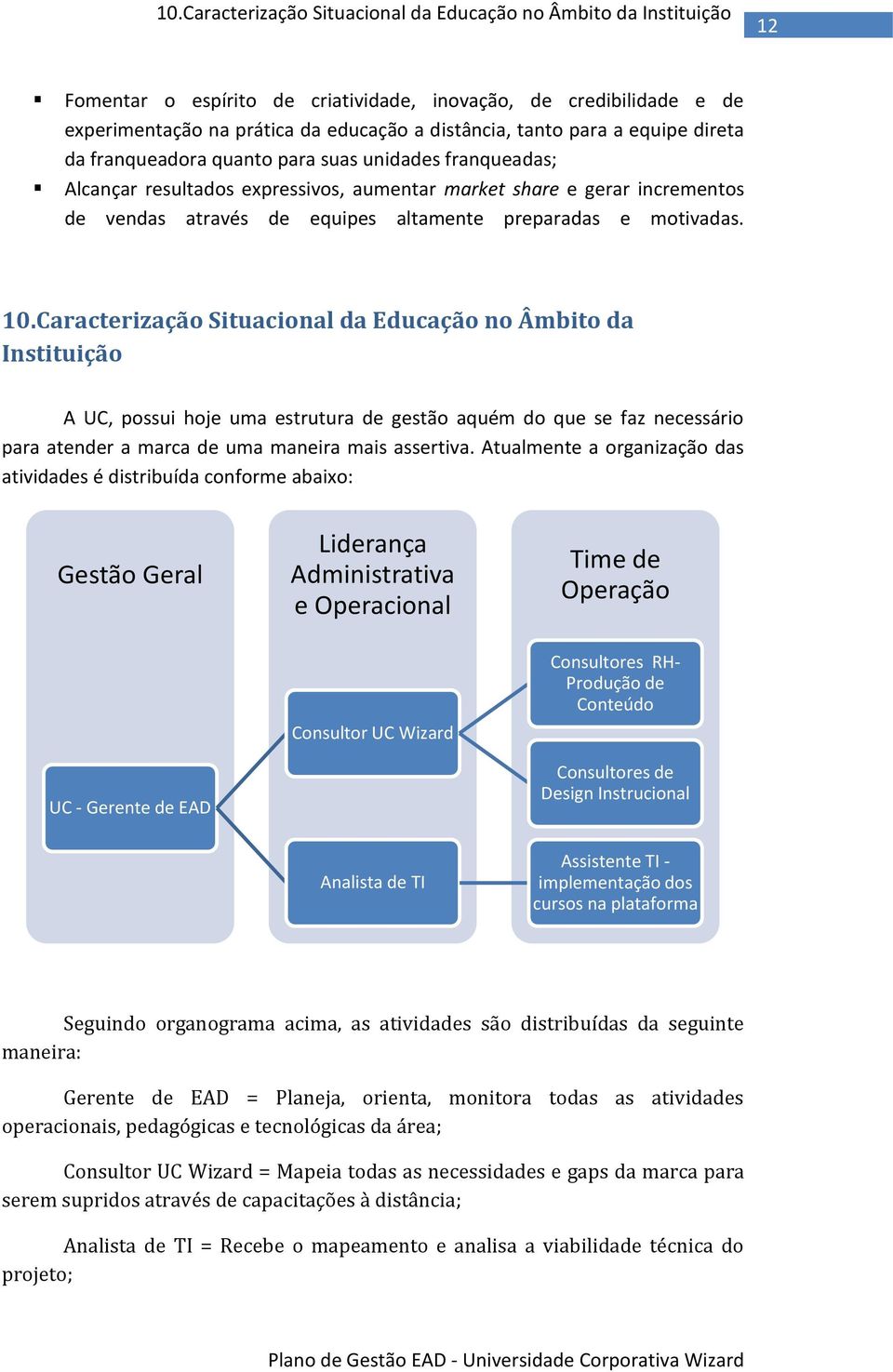 preparadas e motivadas. 10.