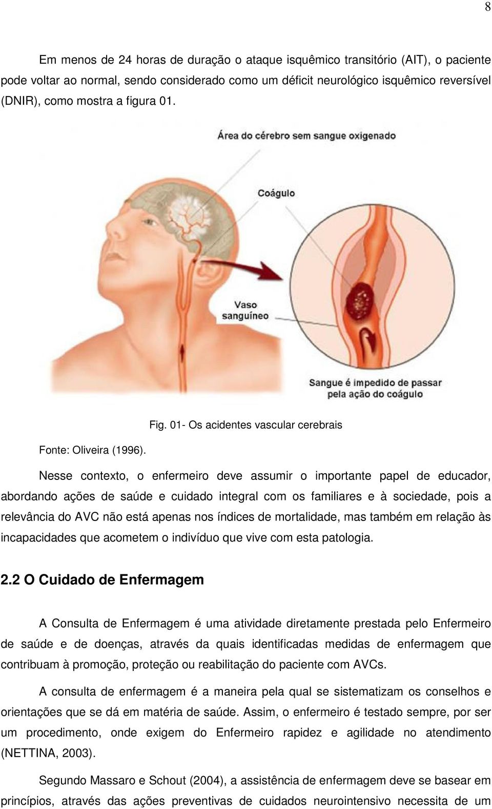 Nesse contexto, o enfermeiro deve assumir o importante papel de educador, abordando ações de saúde e cuidado integral com os familiares e à sociedade, pois a relevância do AVC não está apenas nos