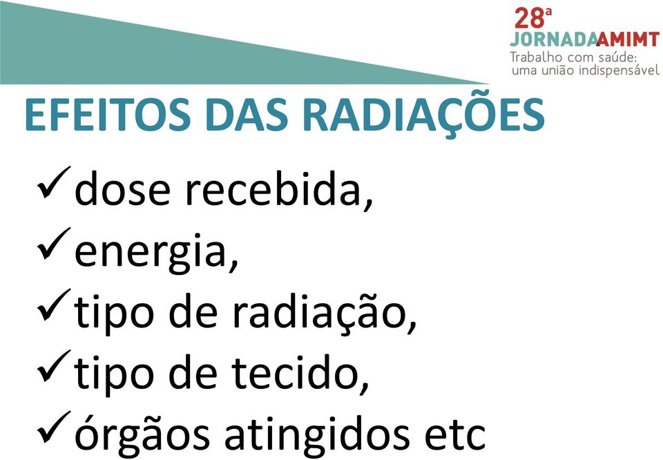 tipo de radiação, tipo