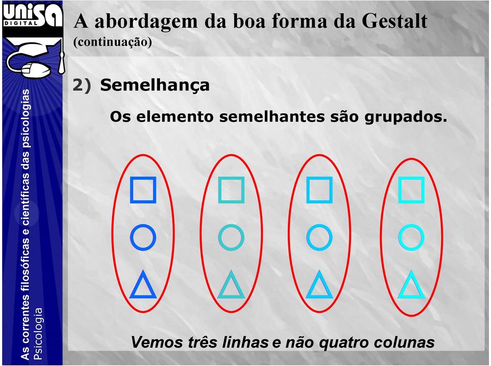 Semelhança Os elemento semelhantes