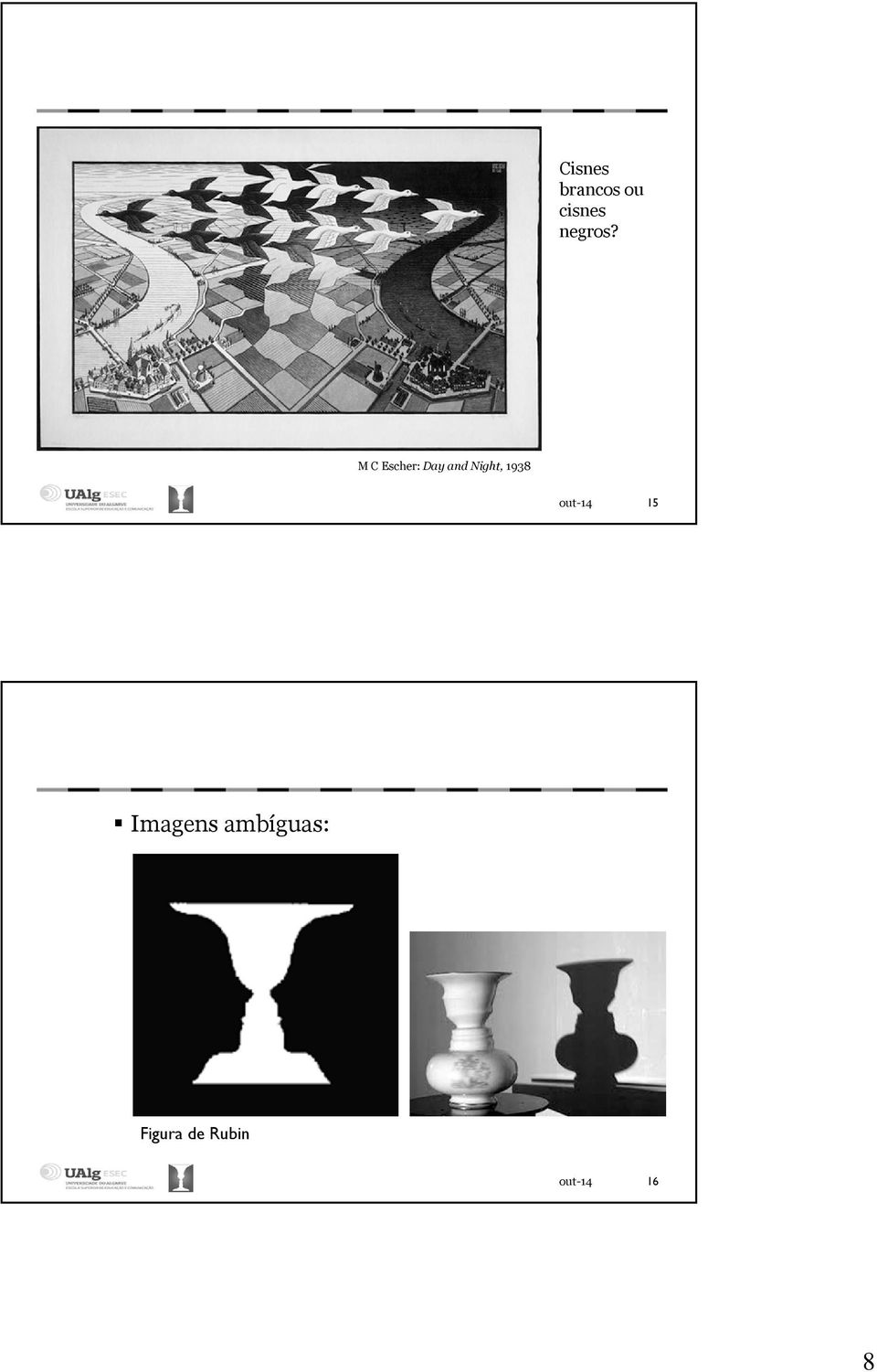 M C Escher: Day and Night,