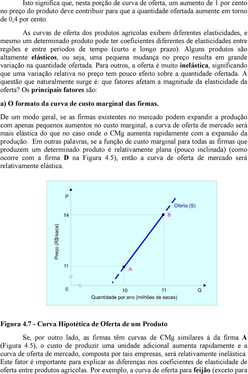 (curto e longo prazo). Alguns produtos são altamente elásticos, ou seja, uma pequena mudança no preço resulta em grande variação na quantidade ofertada.