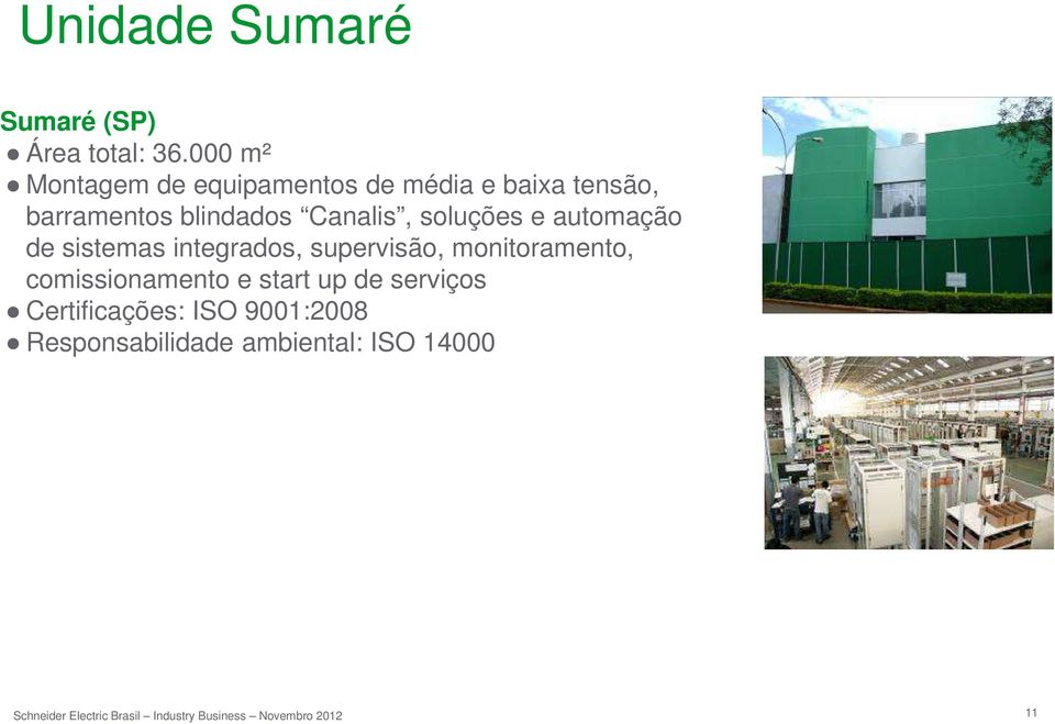 blindados Canalis, soluções e automação de sistemas integrados, supervisão,