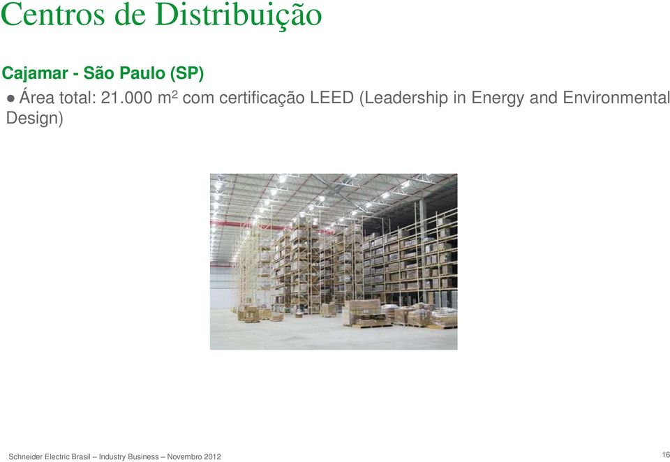 000 m 2 com certificação LEED