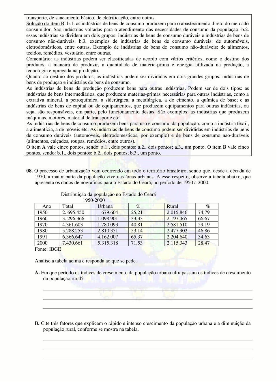 essas indústrias se dividem em dois grupos: indústrias de bens de consumo duráveis e indústrias de bens de consumo não-duráveis. b.3.