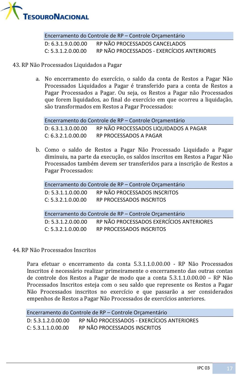 No encerramento do exercício, o saldo da conta de Restos a Pagar Não Processados Liquidados a Pagar é transferido para a conta de Restos a Pagar Processados a Pagar.