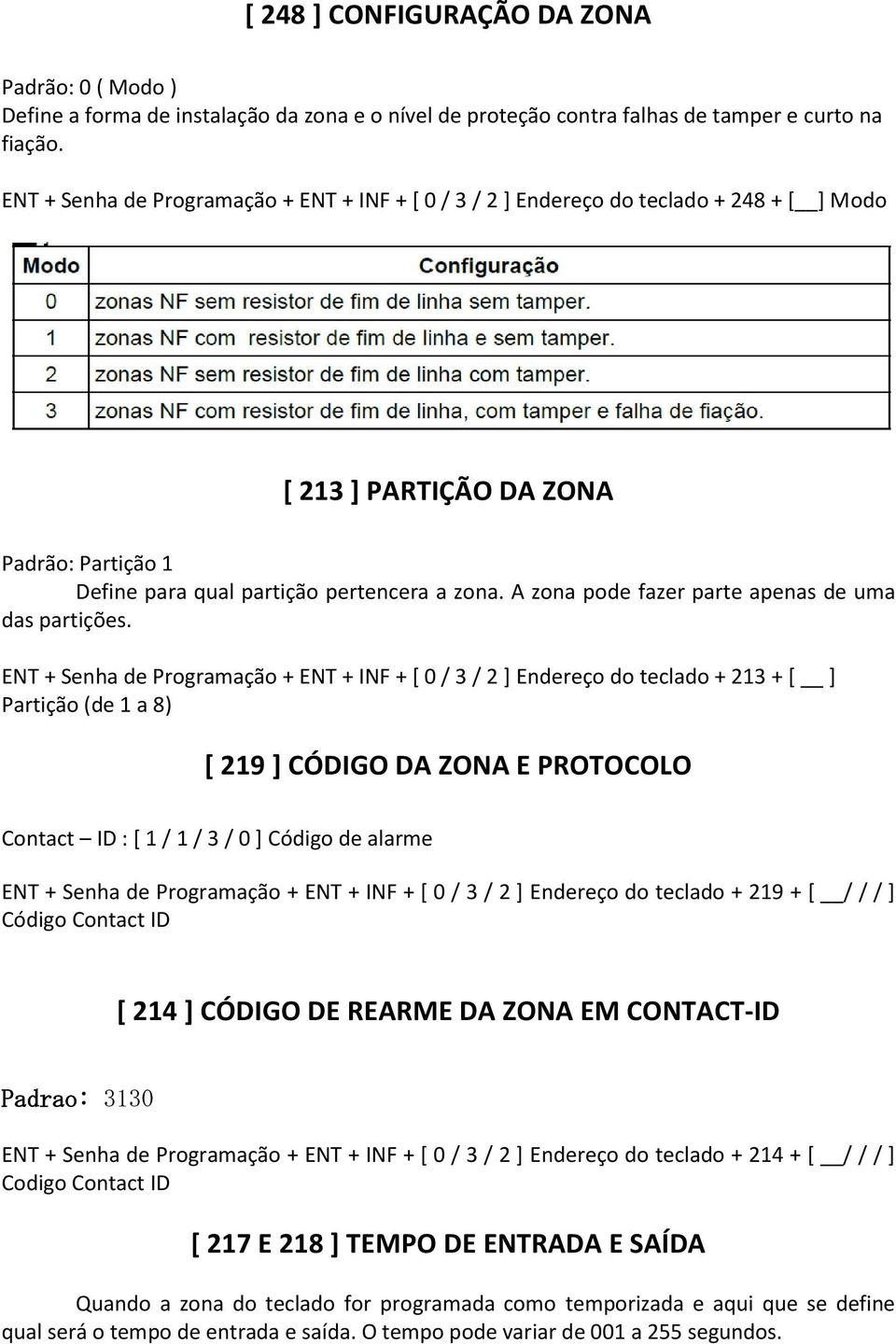 A zona pode fazer parte apenas de uma das partições.