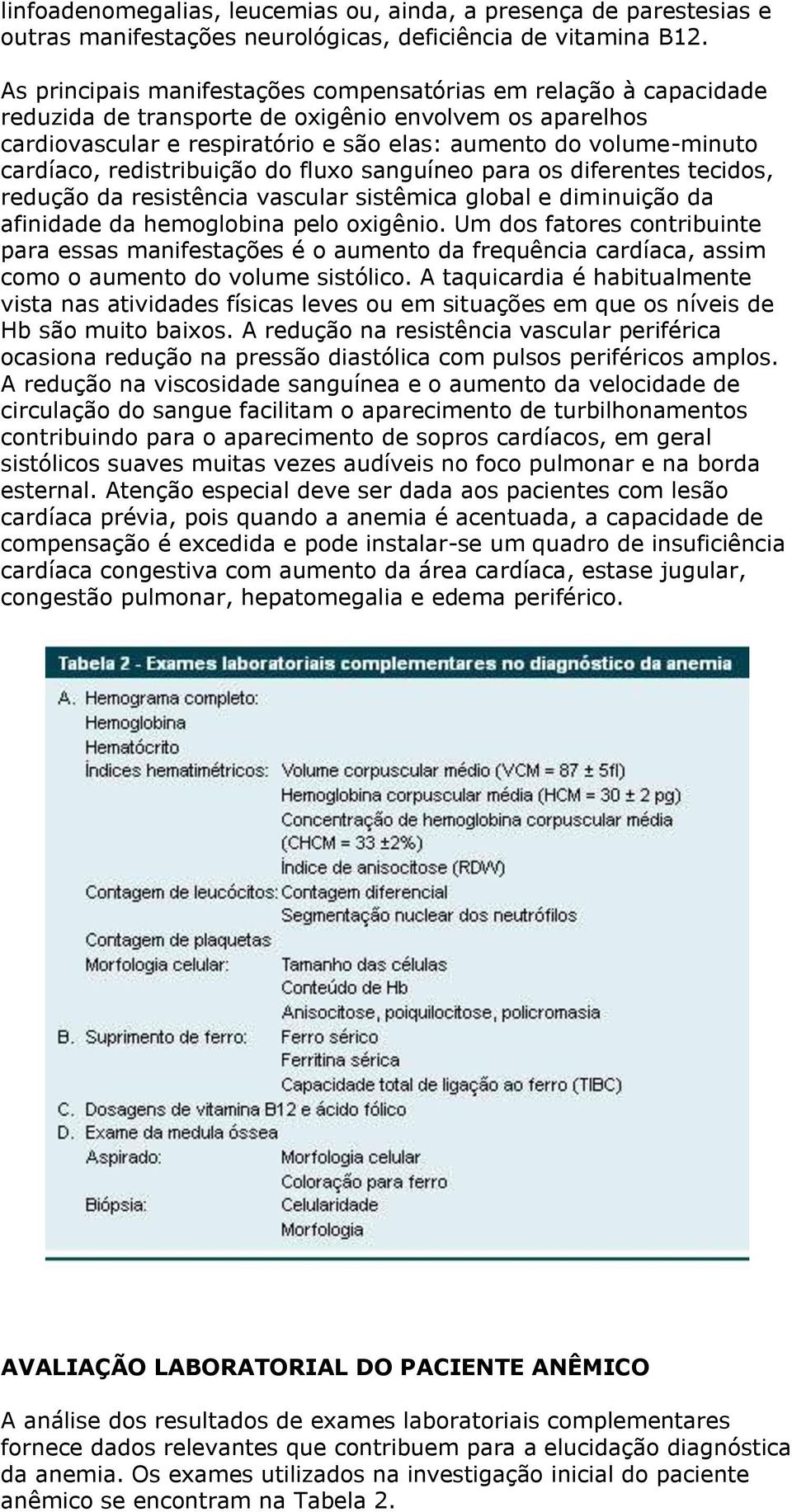 cardíaco, redistribuição do fluxo sanguíneo para os diferentes tecidos, redução da resistência vascular sistêmica global e diminuição da afinidade da hemoglobina pelo oxigênio.