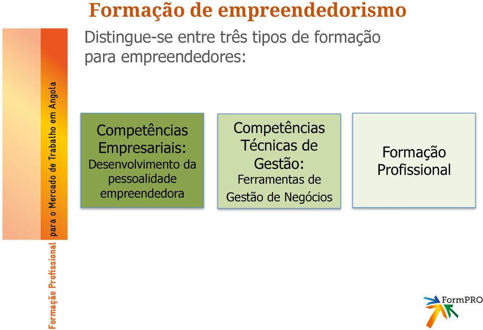 Desenvolvimento da pessoalidade empreendedora Competências