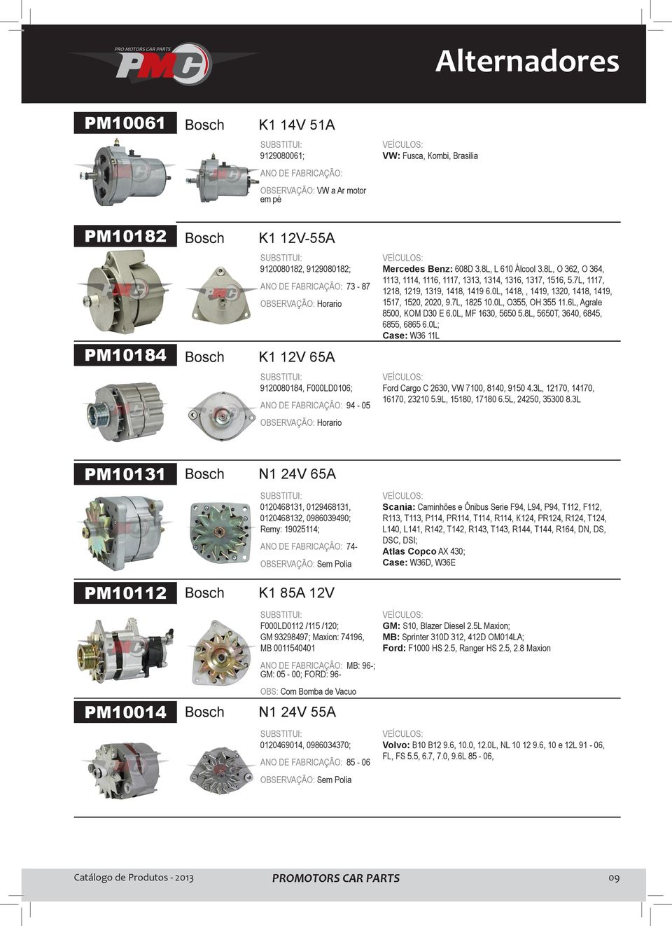 7L, 1825 10.0L, O355, OH 355 11.6L, Agrale 8500, KOM D30 E 6.0L, MF 1630, 5650 5.8L, 5650T, 3640, 6845, 6855, 6865 6.