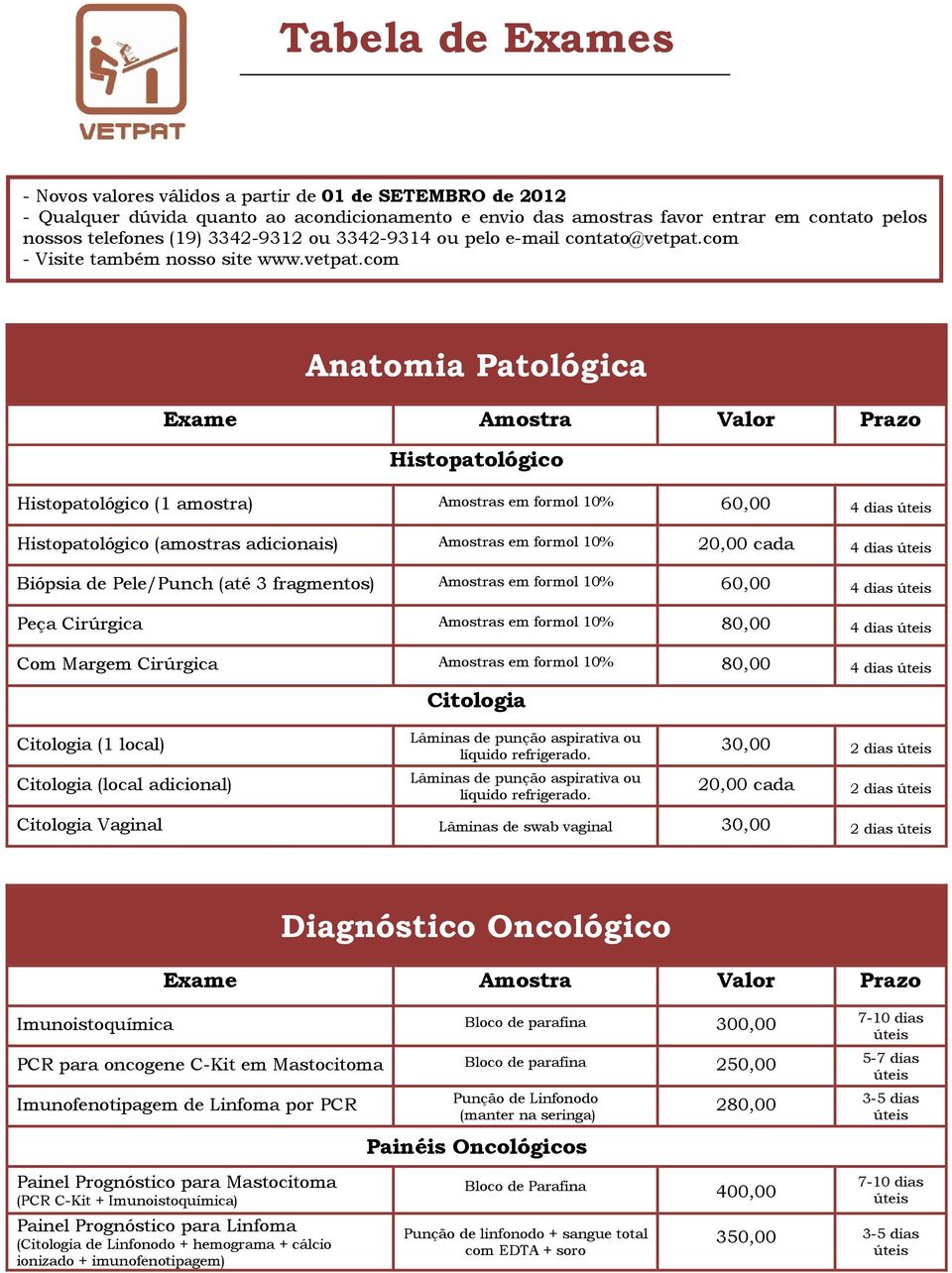 com - Visite também nosso site www.vetpat.