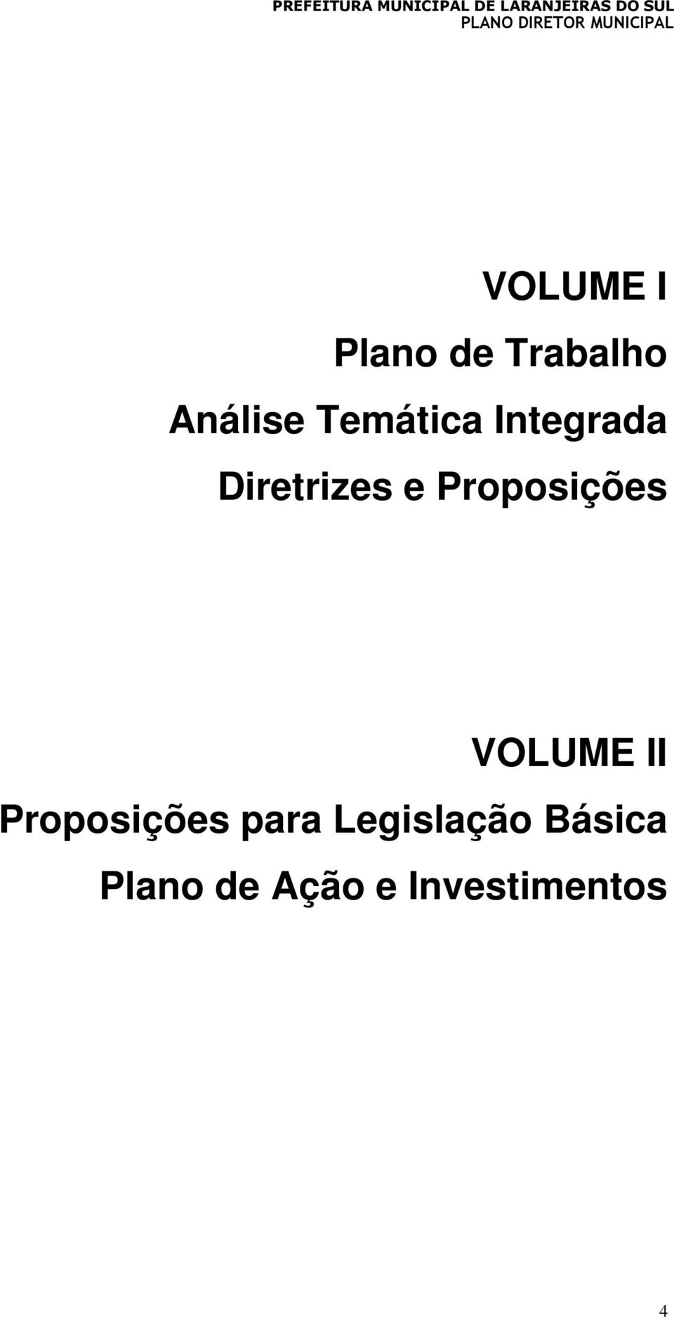 Proposições VOLUME II Proposições para