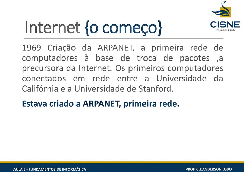 Os primeiros computadores conectados em rede entre a Universidade da