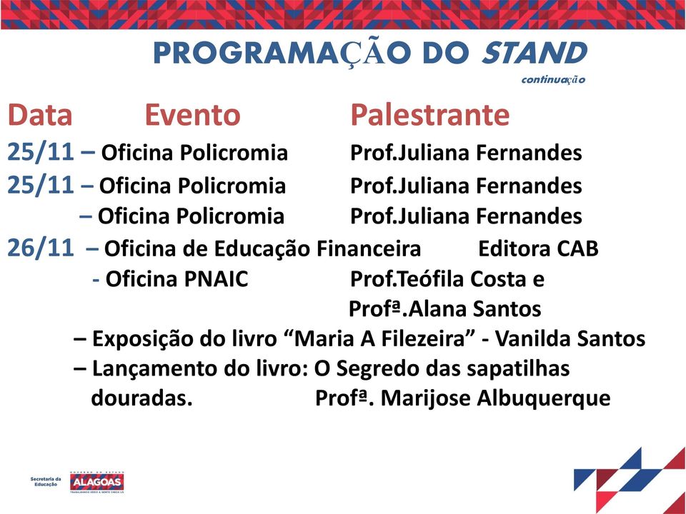 Juliana Fernandes 26/11 Oficina de Educação Financeira Editora CAB - Oficina PNAIC Prof.