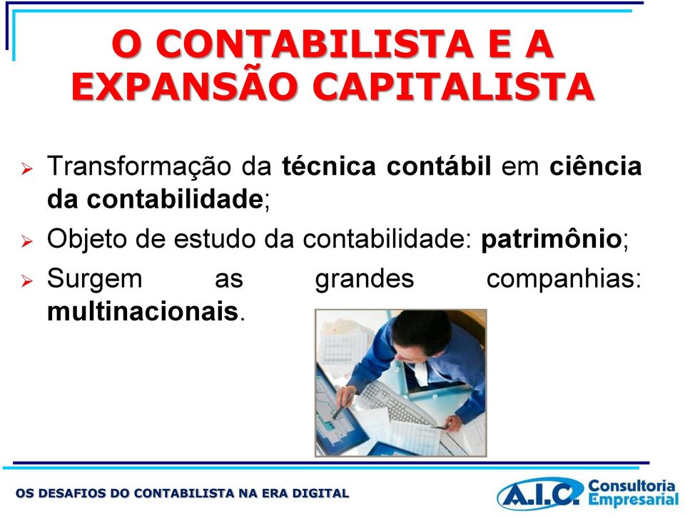 contabilidade; Objeto de estudo da