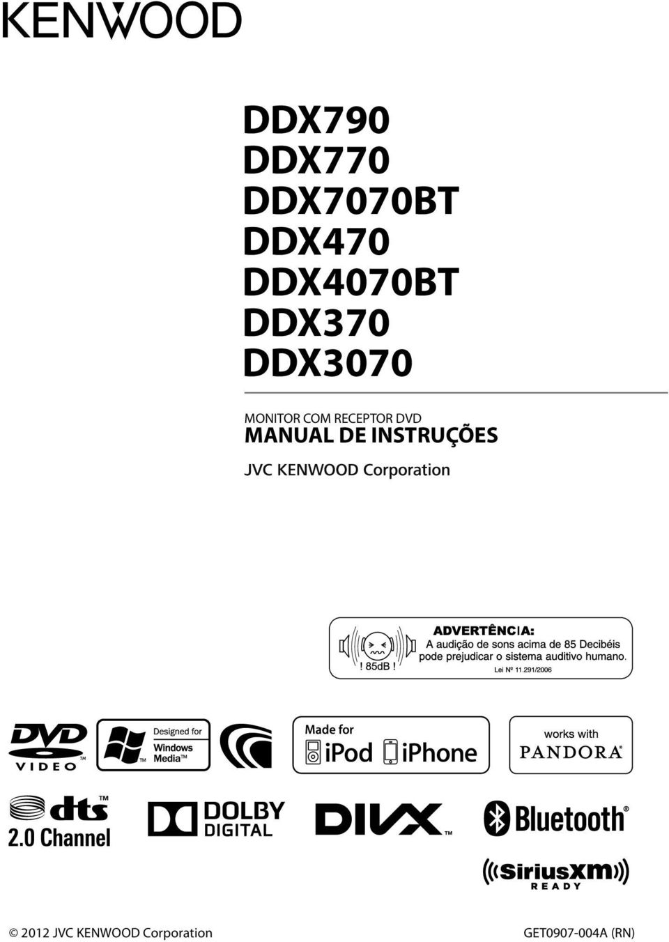 RECEPTOR DVD MANUAL DE INSTRUÇÕES