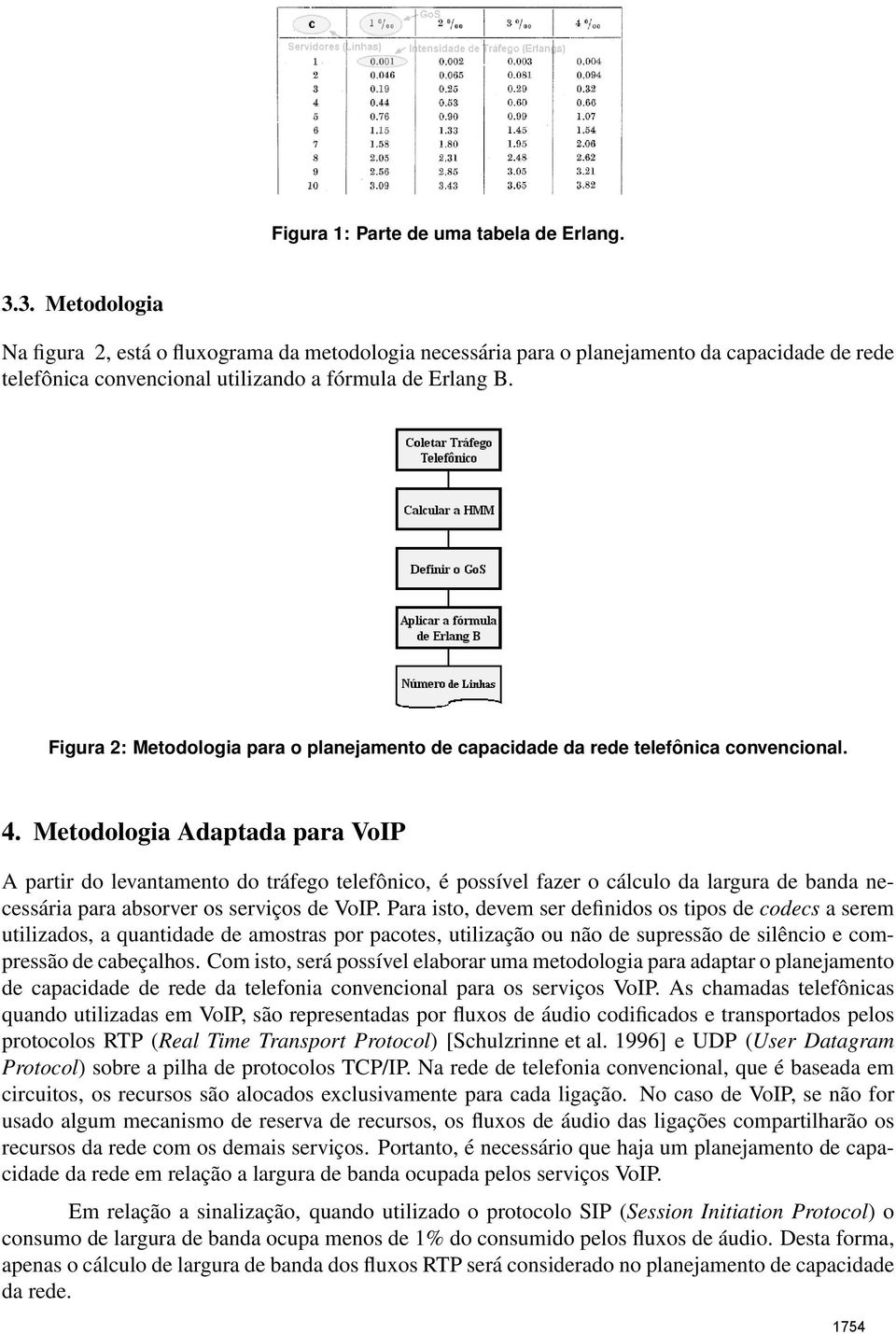 Figura 2: Metodologia para o planejamento de capacidade da rede telefônica convencional. 4.