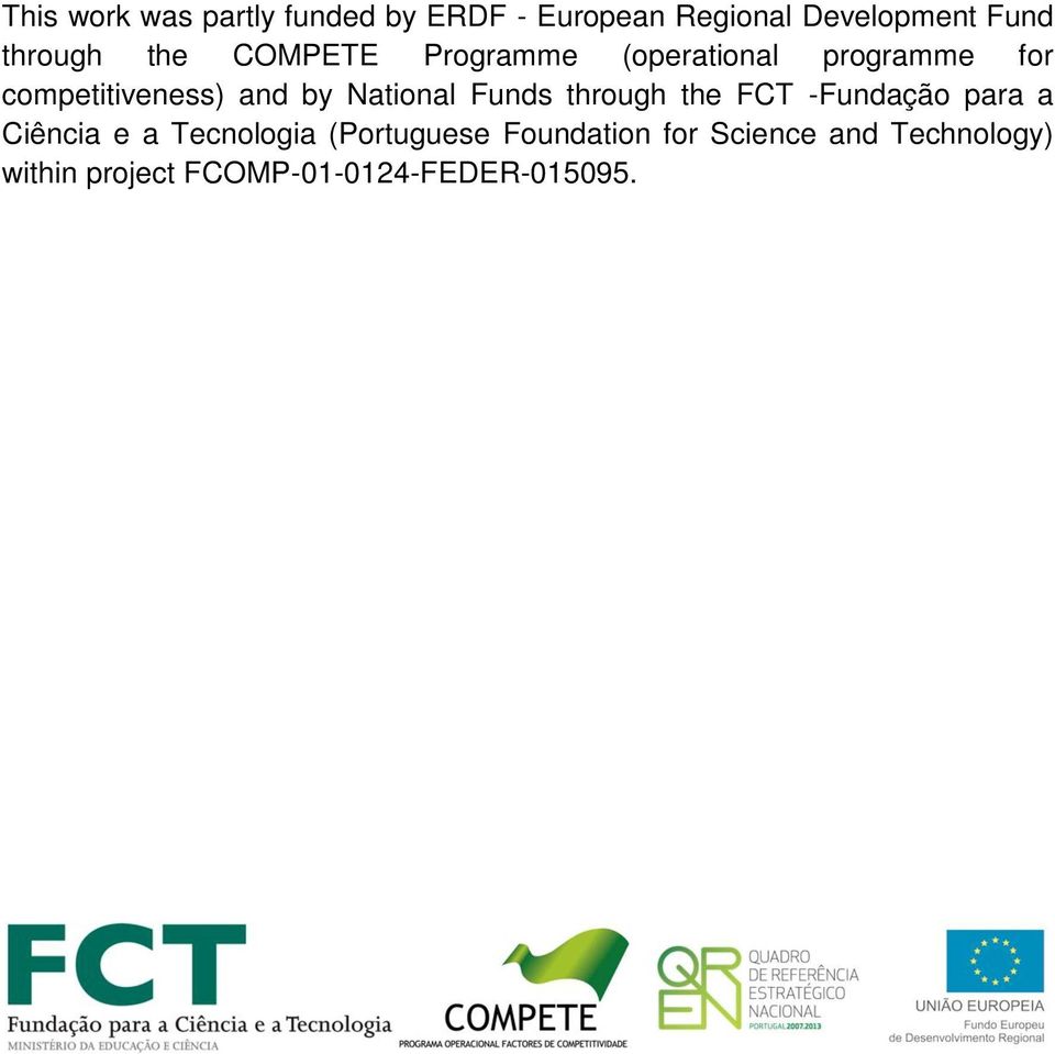 by National Funds through the FCT -Fundação para a Ciência e a Tecnologia