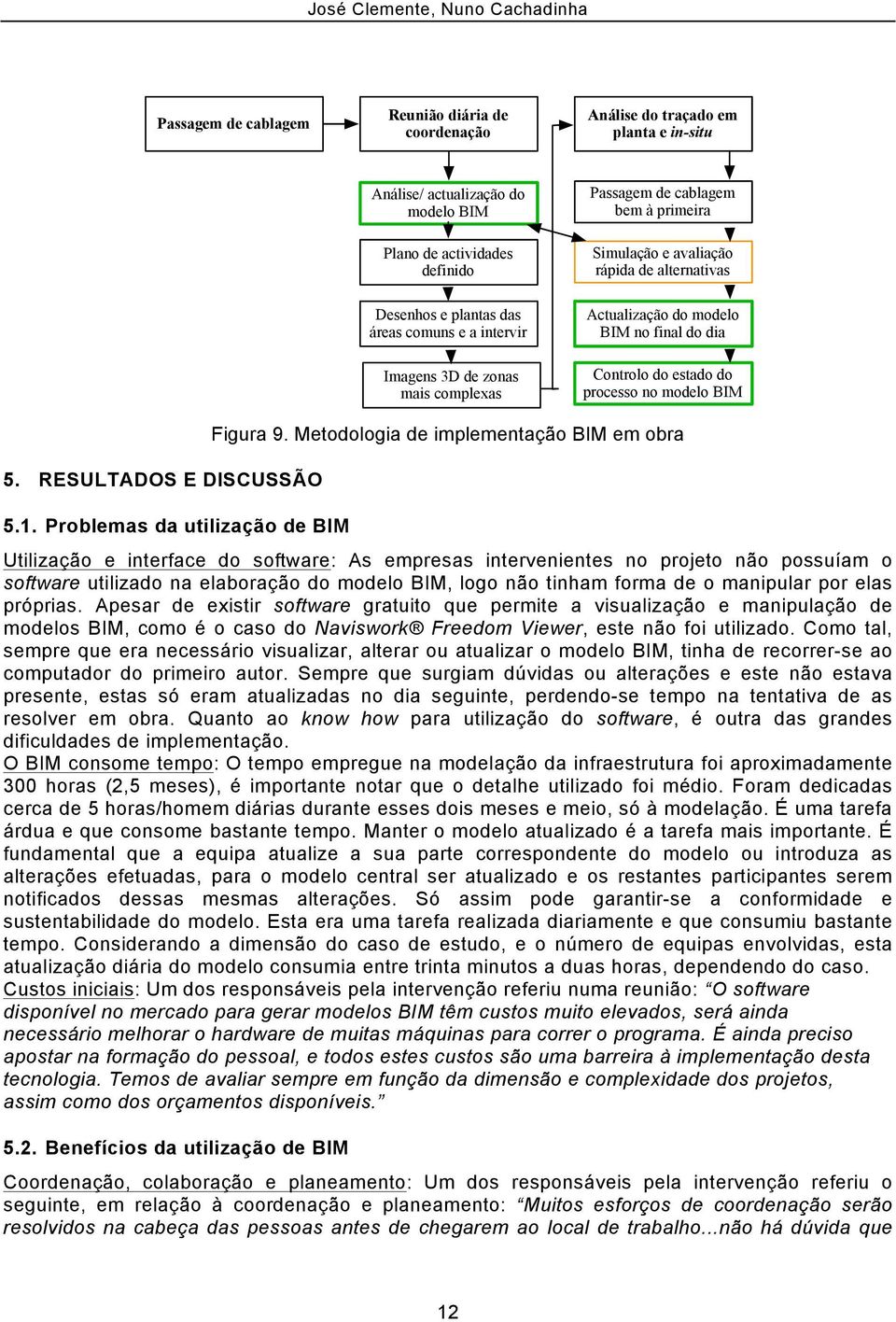 processo no modelo BIM 5. RESULTADOS E DISCUSSÃO 5.1. Problemas da utilização de BIM Figura 9.