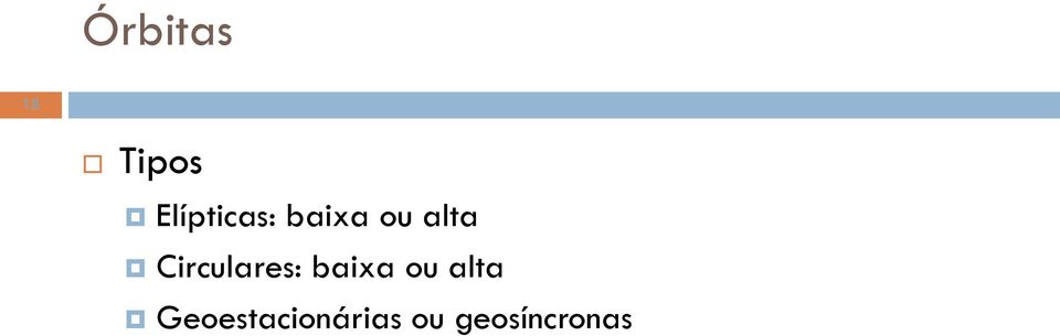 Circulares: baixa ou