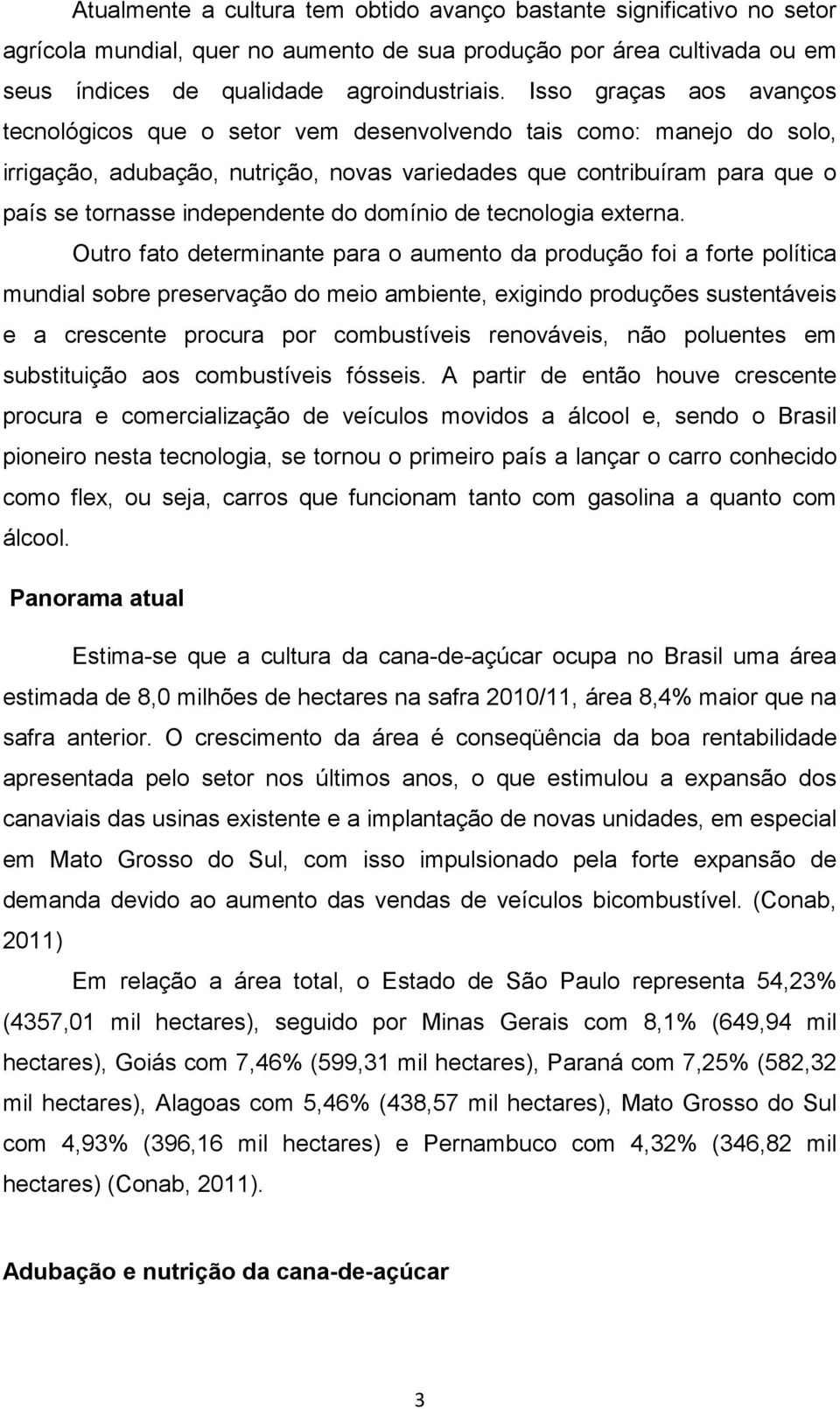 do domínio de tecnologia externa.