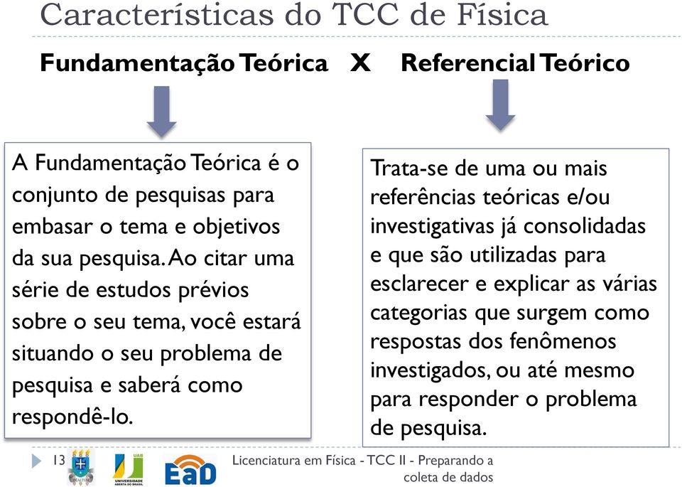 Ao citar uma série de estudos prévios sobre o seu tema, você estará situando o seu problema de pesquisa e saberá como respondê-lo.