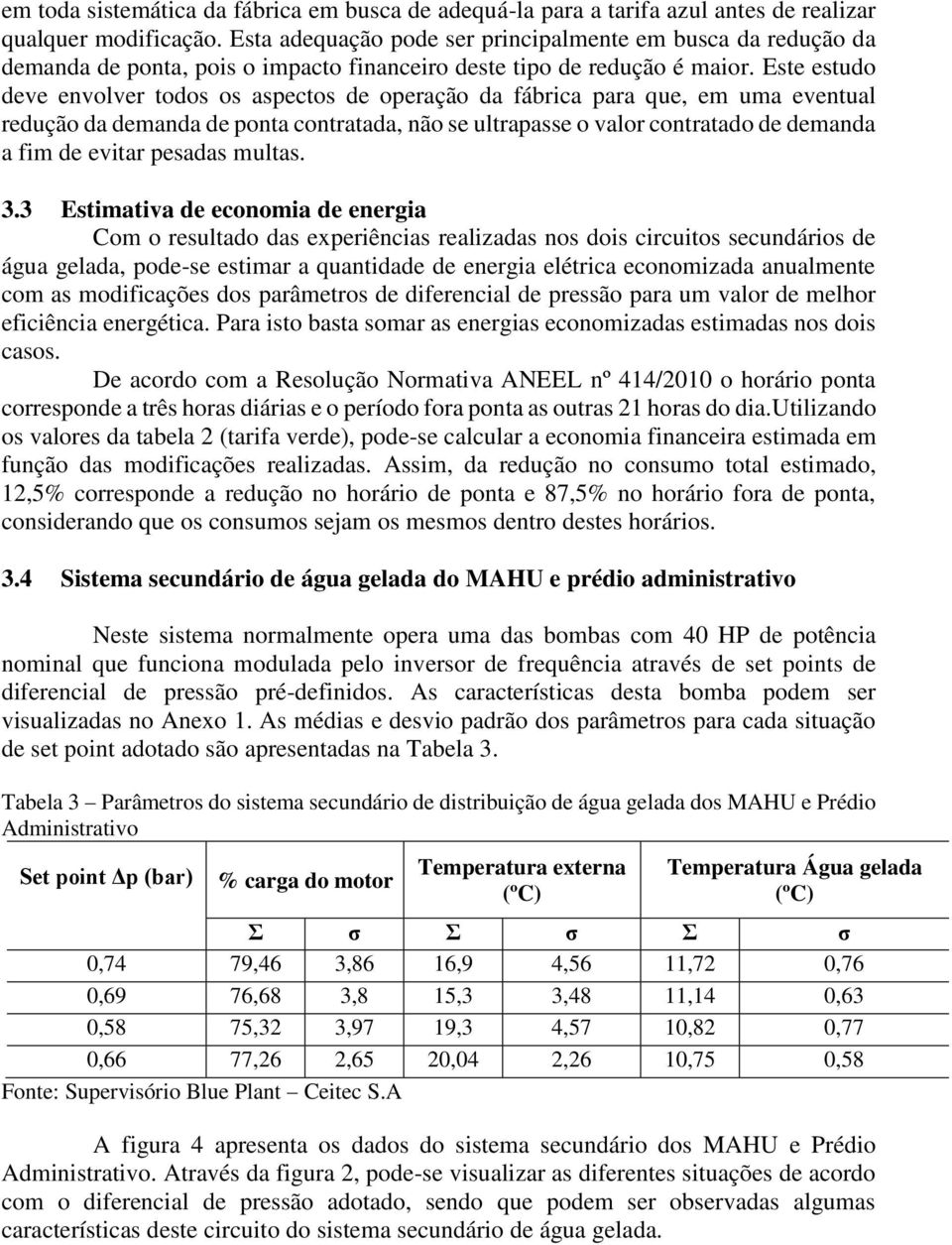 Este estudo deve envolver todos os aspectos de operação da fábrica para que, em uma eventual redução da demanda de ponta contratada, não se ultrapasse o valor contratado de demanda a fim de evitar