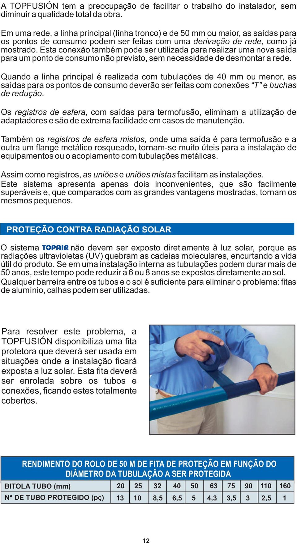 Esta conexão também pode ser utilizada para realizar uma nova saída para um ponto de consumo não previsto, sem necessidade de desmontar a rede.