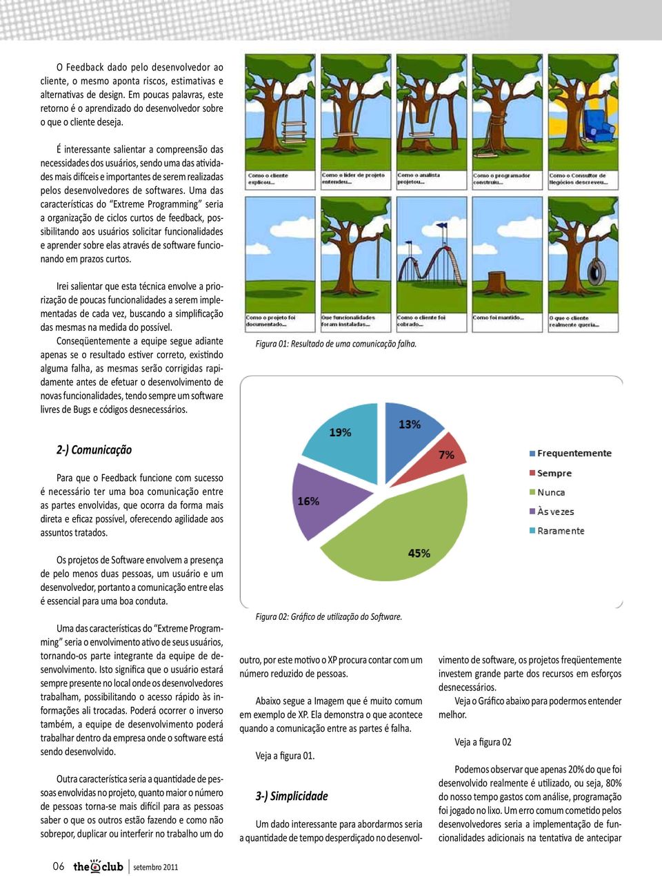 É interessante salientar a compreensão das necessidades dos usuários, sendo uma das atividades mais difíceis e importantes de serem realizadas pelos desenvolvedores de softwares.