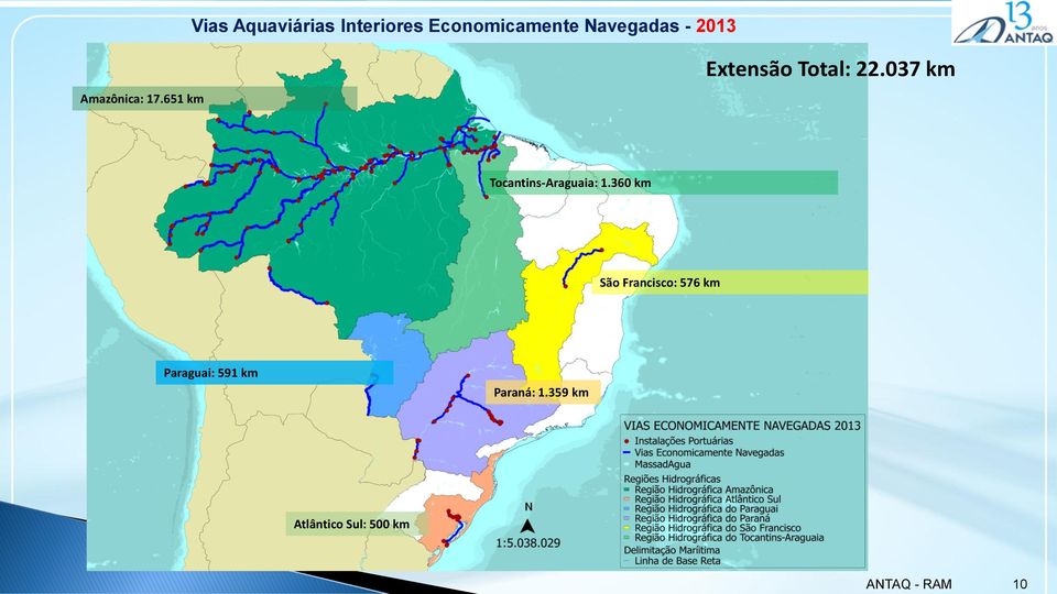 037 km Tocantins-Araguaia: 1.
