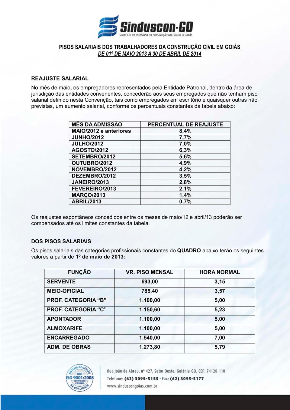 MAIO/2012 e anteriores 8,4% JUNHO/2012 7,7% JULHO/2012 7,0% AGOSTO/2012 6,3% SETEMBRO/2012 5,6% OUTUBRO/2012 4,9% NOVEMBRO/2012 4,2% DEZEMBRO/2012 3,5% JANEIRO/2013 2,8% FEVEREIRO/2013 2,1%