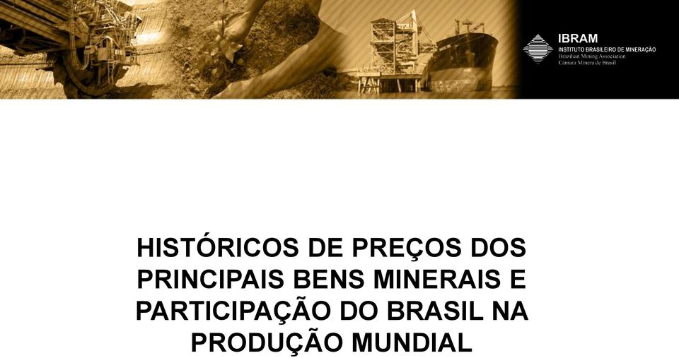 MINERAIS E PARTICIPAÇÃO