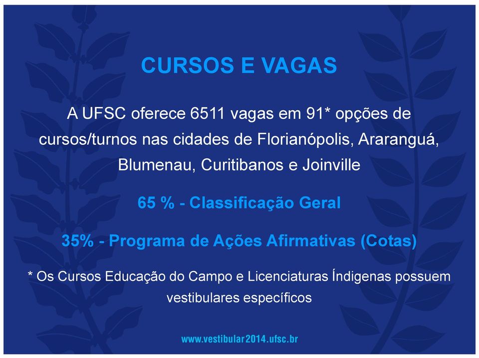 - Classificação Geral 35% - Programa de Ações Afirmativas (Cotas) * Os