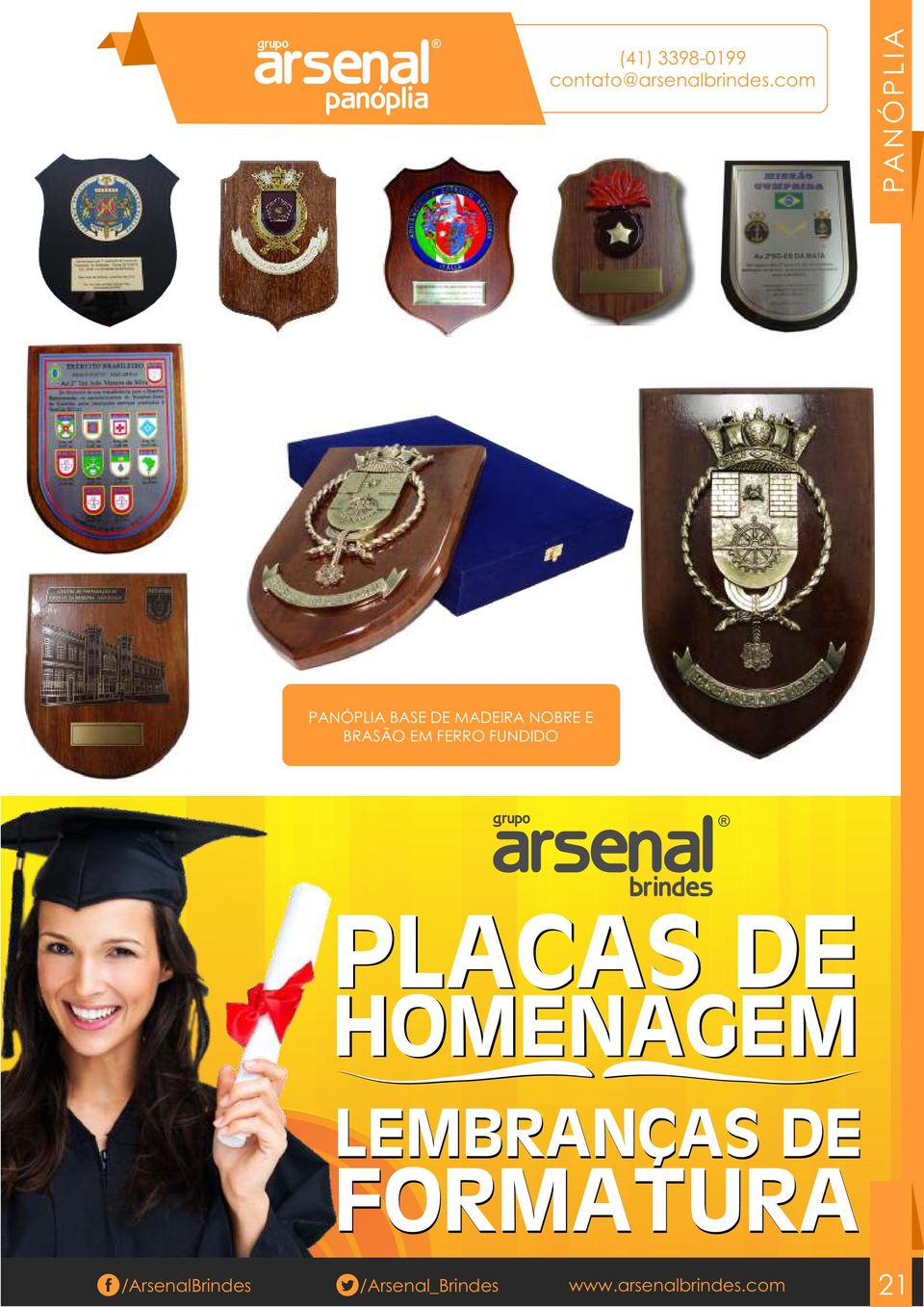 PLACAS DE HOMENAGEM LEMBRANÇAS DE