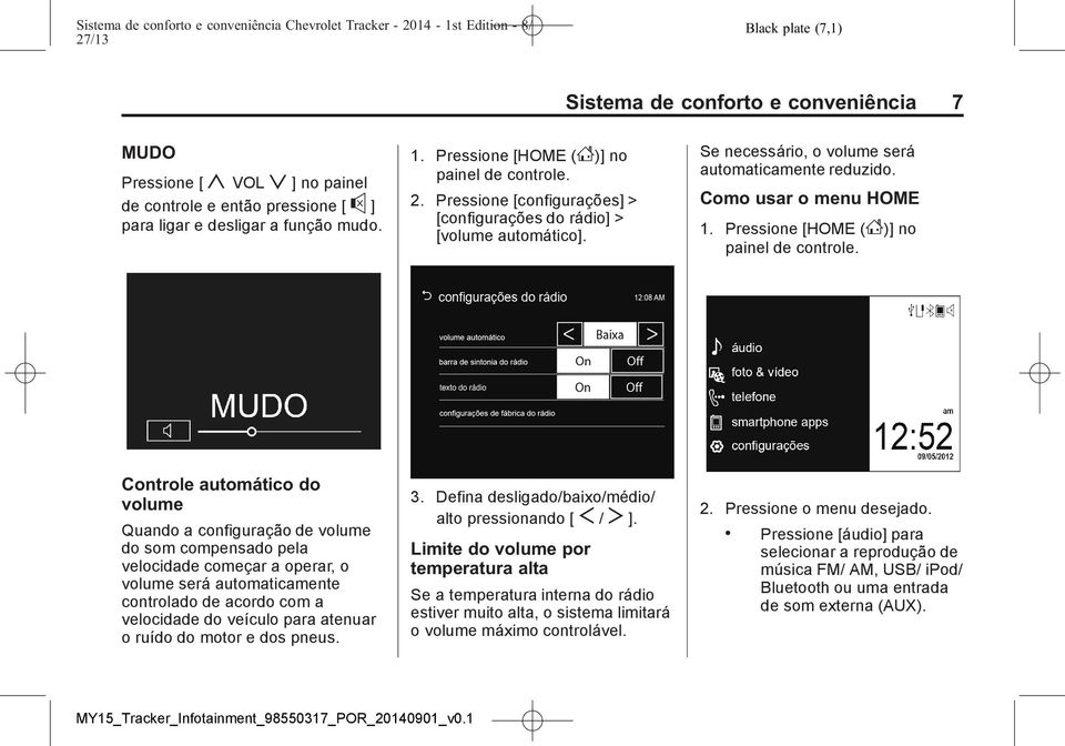 Como usar o menu HOME 1. Pressione [HOME (F)] no painel de controle.