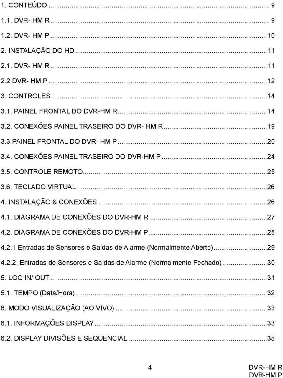 ..27 4.2. DIAGRAMA DE CONEXÕES DO...28 4.2.1 Entradas de Sensores e Saídas de Alarme (Normalmente Aberto)...29 4.2.2. Entradas de Sensores e Saídas de Alarme (Normalmente Fechado)...30 5.