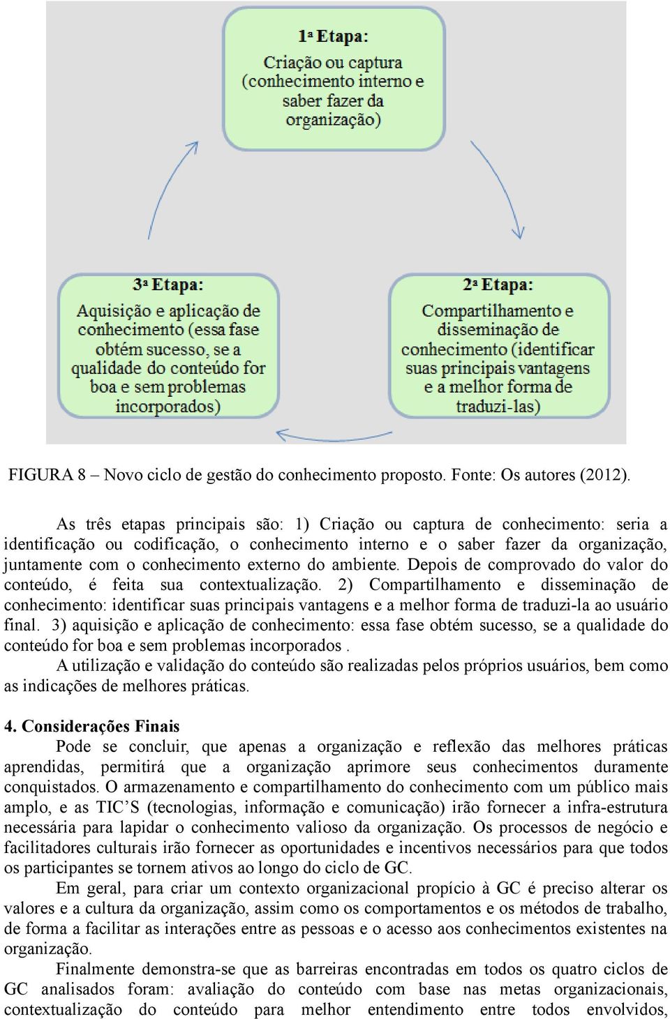 externo do ambiente. Depois de comprovado do valor do conteúdo, é feita sua contextualização.