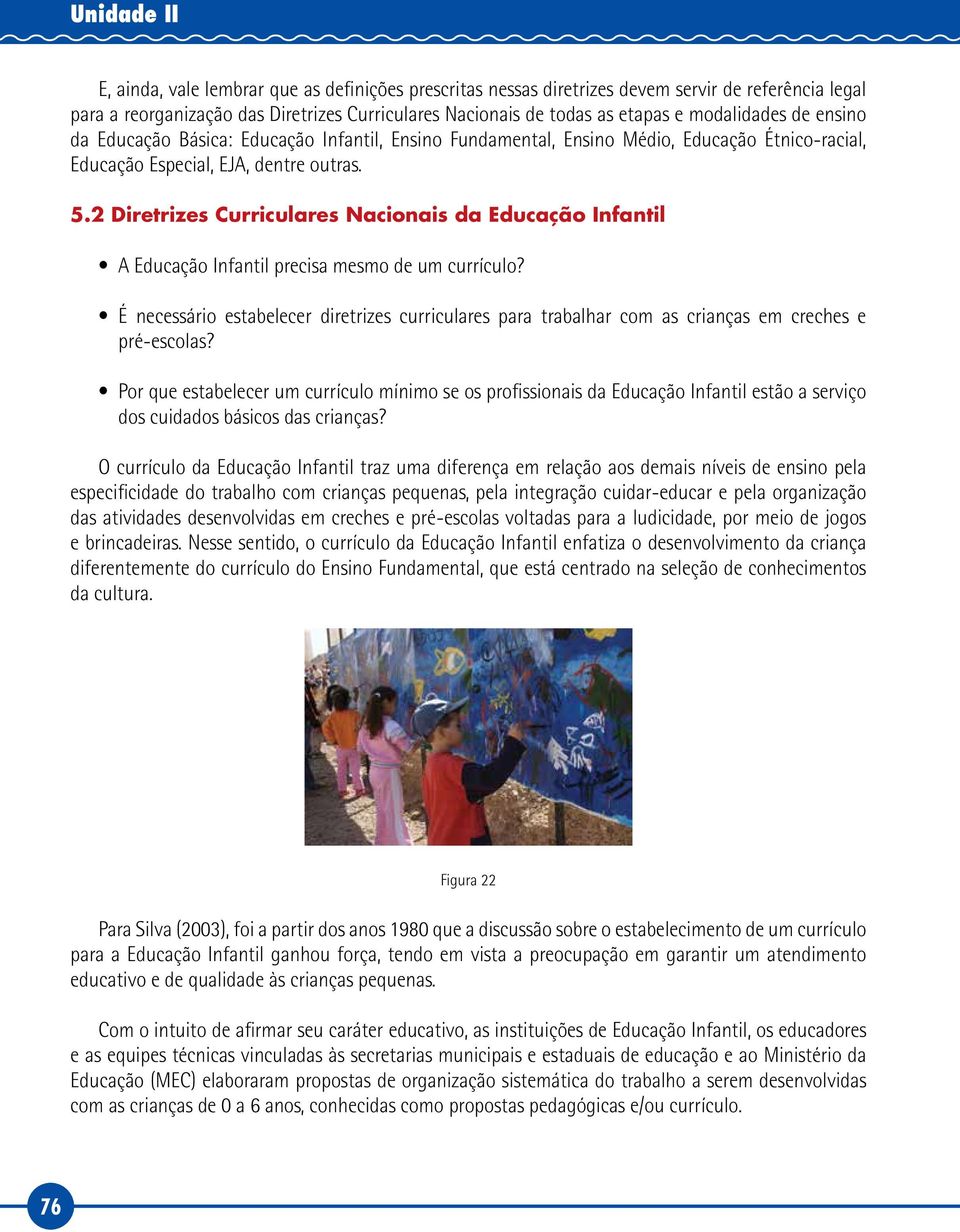 2 Diretrizes Curriculares Nacionais da Educação Infantil A Educação Infantil precisa mesmo de um currículo?