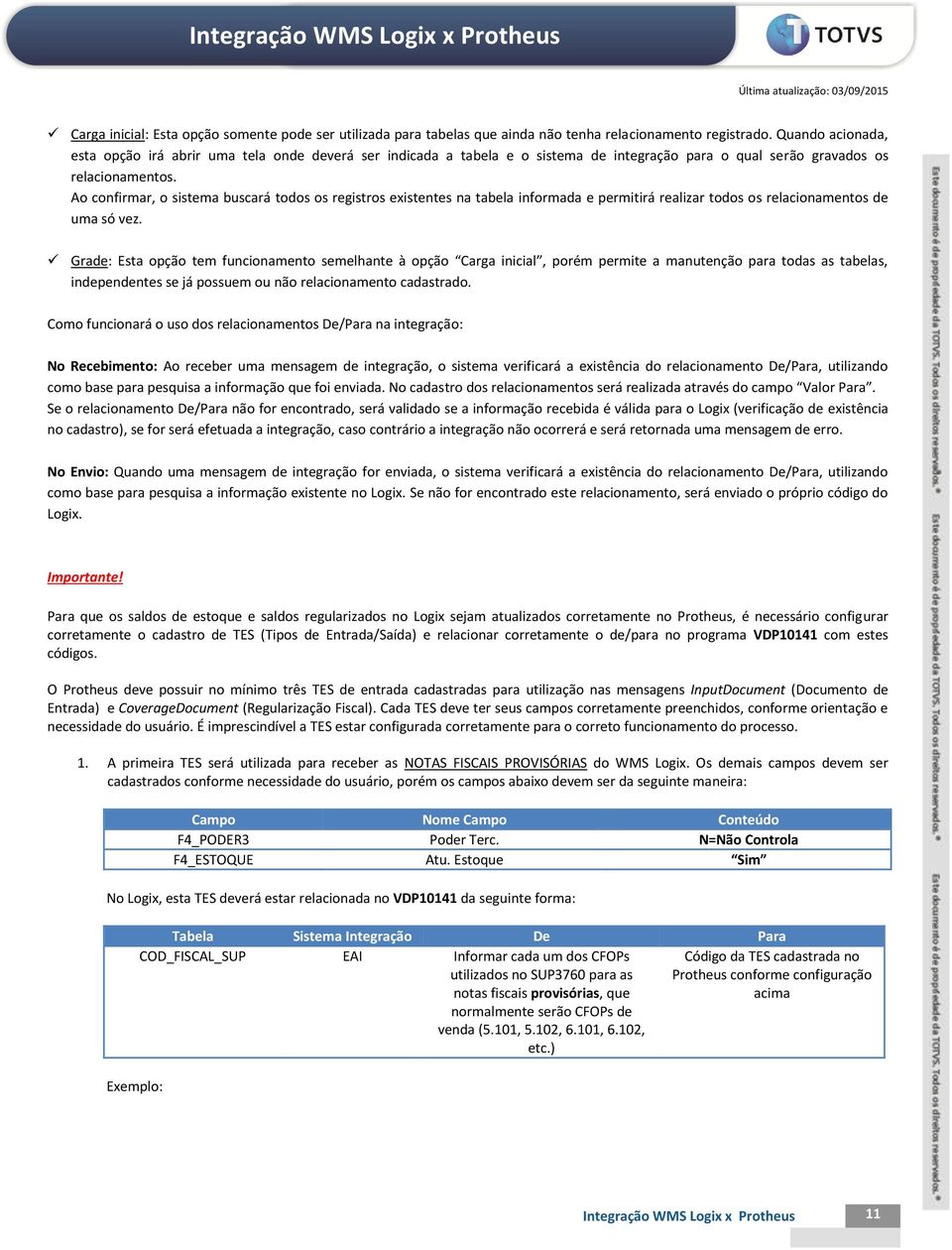 Ao confirmar, o sistema buscará todos os registros existentes na tabela informada e permitirá realizar todos os relacionamentos de uma só vez.